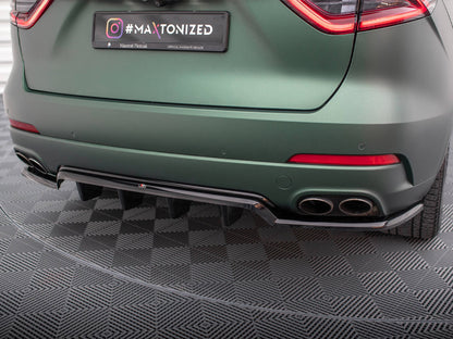 Maxton Design Rear Splitter (Vertical Bars) Maserati Levante Mk1
