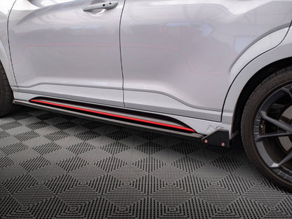 Maxton Design Side Skirts Diffusers V.1 + Flaps Hyundai Kona N Mk1