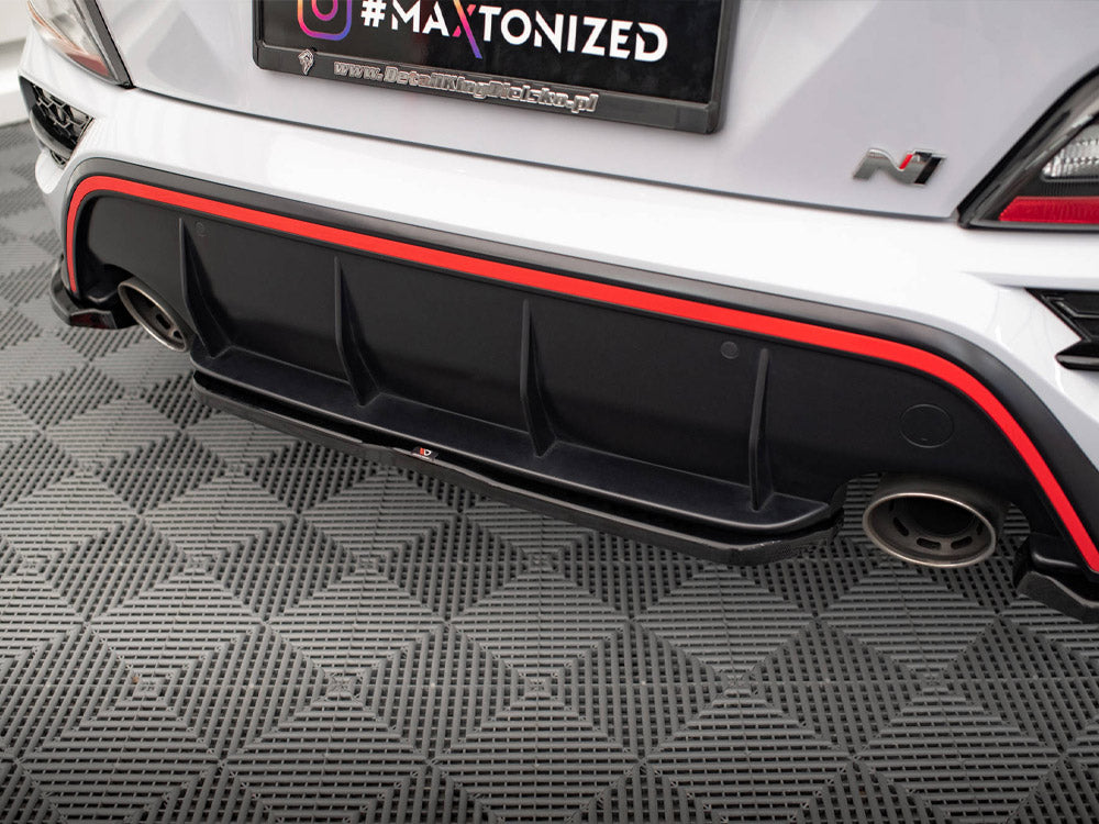 Maxton Design Central Rear Splitter Hyundai Kona N Mk1