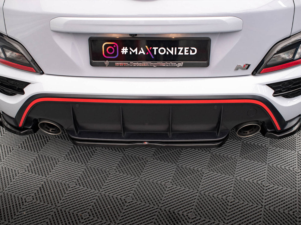 Maxton Design Central Rear Splitter Hyundai Kona N Mk1