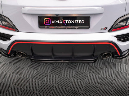 Maxton Design Central Rear Splitter Hyundai Kona N Mk1