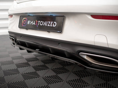 Maxton Design Rear Splitter (Vertical Bars) Mercedes C Coupe AMG-Line C205 Facelift