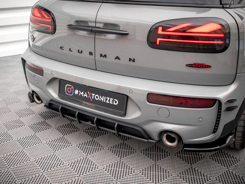 Maxton Design Street PRO Rear Diffuser Mini Cooper Clubman John Cooper Works F54 Facelift - Black-Red