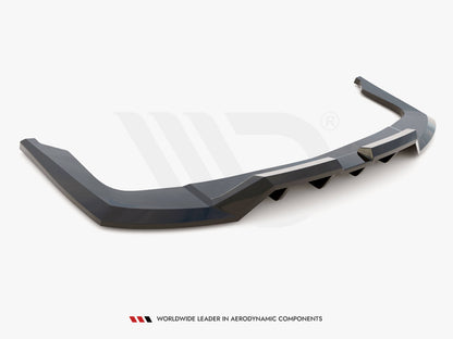 Maxton Design Central Rear Splitter (Vertical Bars) Hyundai Elantra Mk7