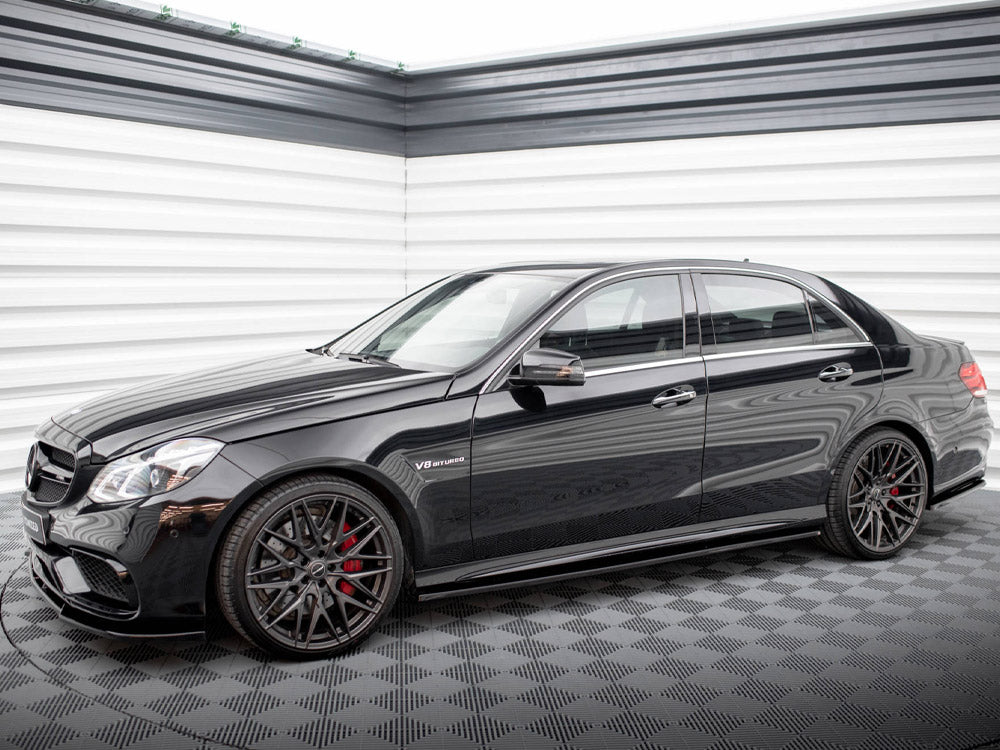 Maxton Design Side Skirts Diffusers Mercedes E63 AMG / AMG-Line Sedan W212 Facelift