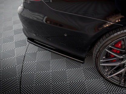 Maxton Design Rear Splitter (Vertical Bars) Mercedes E63 AMG Sedan W212 Facelift