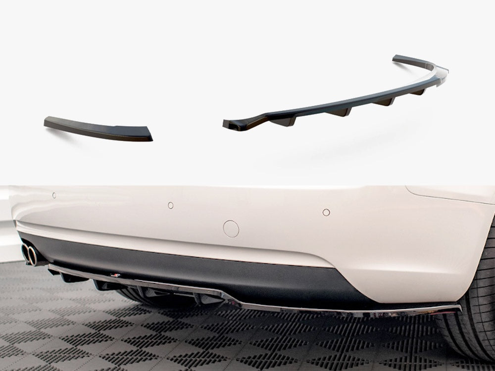 Maxton Design Central Rear Splitter (Vertical Bars) Audi A5 Coupe 8T Facelift