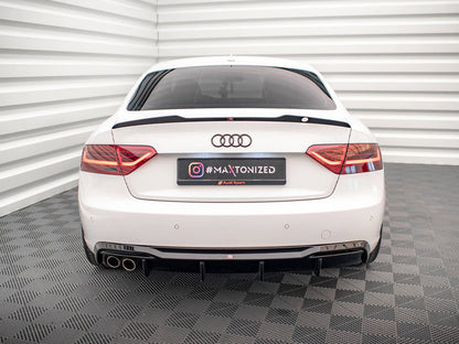 Maxton Design Rear Valance Audi A5 8T Facelift (Version with dual exhausts on one side)