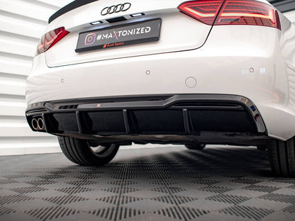 Maxton Design Rear Valance Audi A5 8T Facelift (Version with dual exhausts on one side)