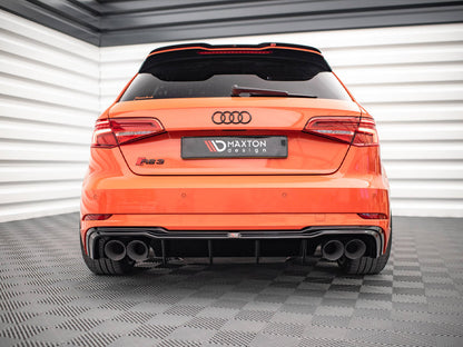Maxton Design Rear Valance + Milltek Sport Resonated Exhaust Audi RS3 Sportback 8V Facelift