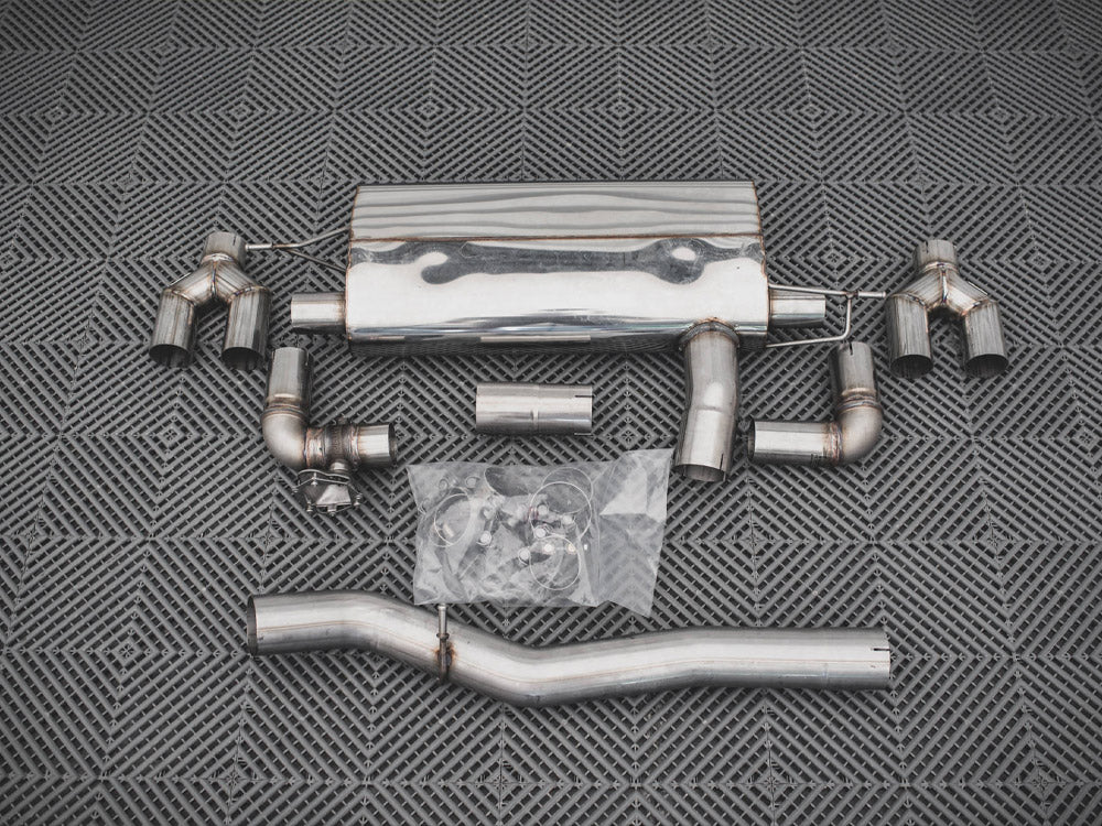 Maxton Design Rear Valance V.2 + Milltek Sport Exhaust BMW 1 F40 M-Pack / M135i