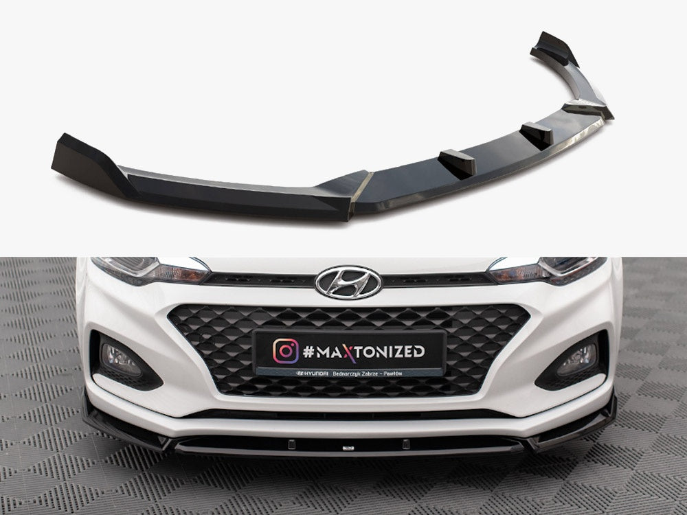 Maxton Design Front Splitter Front Splitter V.2 Hyundai I20 Mk2 Facelift