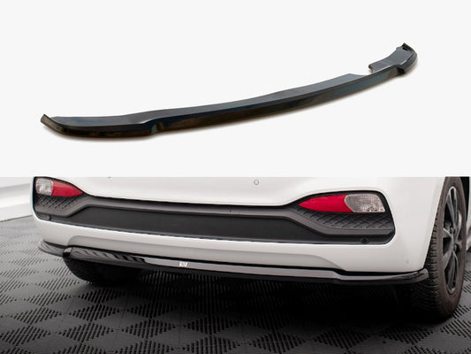 Maxton Design Central Rear Splitter Hyundai I20 Mk2 Facelift