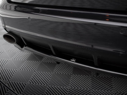 Maxton Design Central Rear Splitter (Vertical Bars) Audi RS6 Avant C6