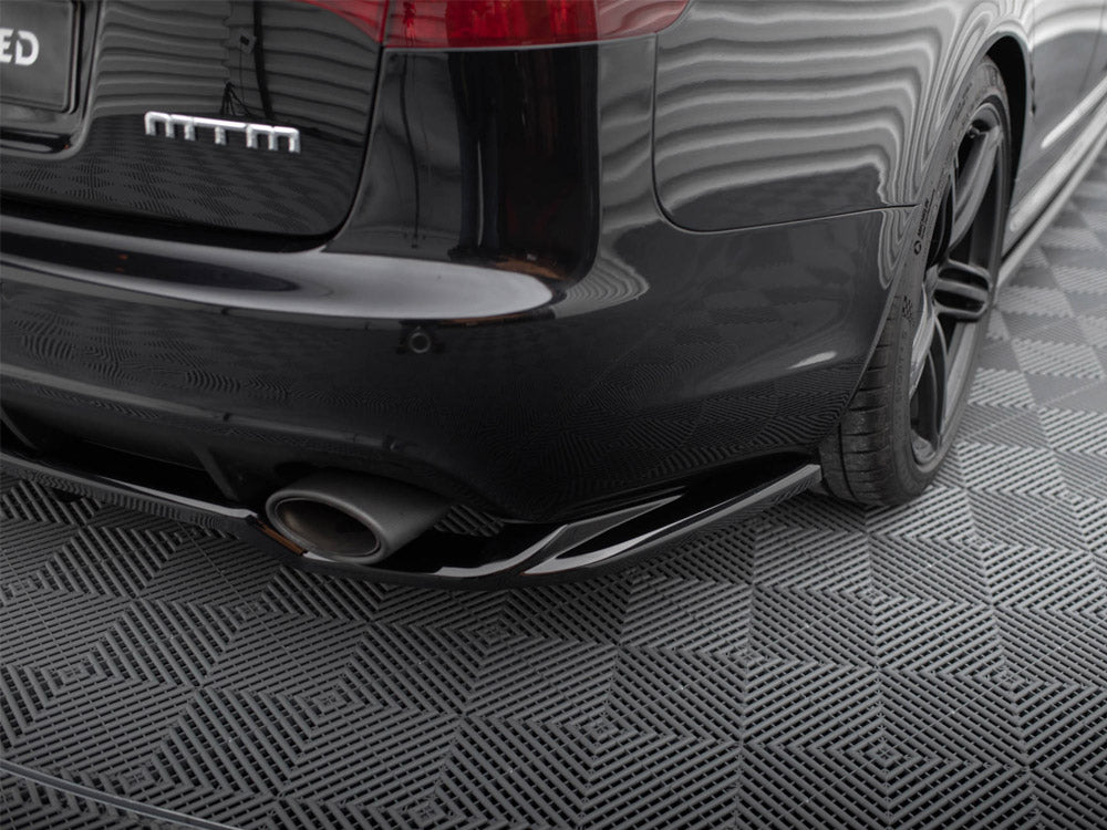 Maxton Design Central Rear Splitter (Vertical Bars) Audi RS6 Avant C6