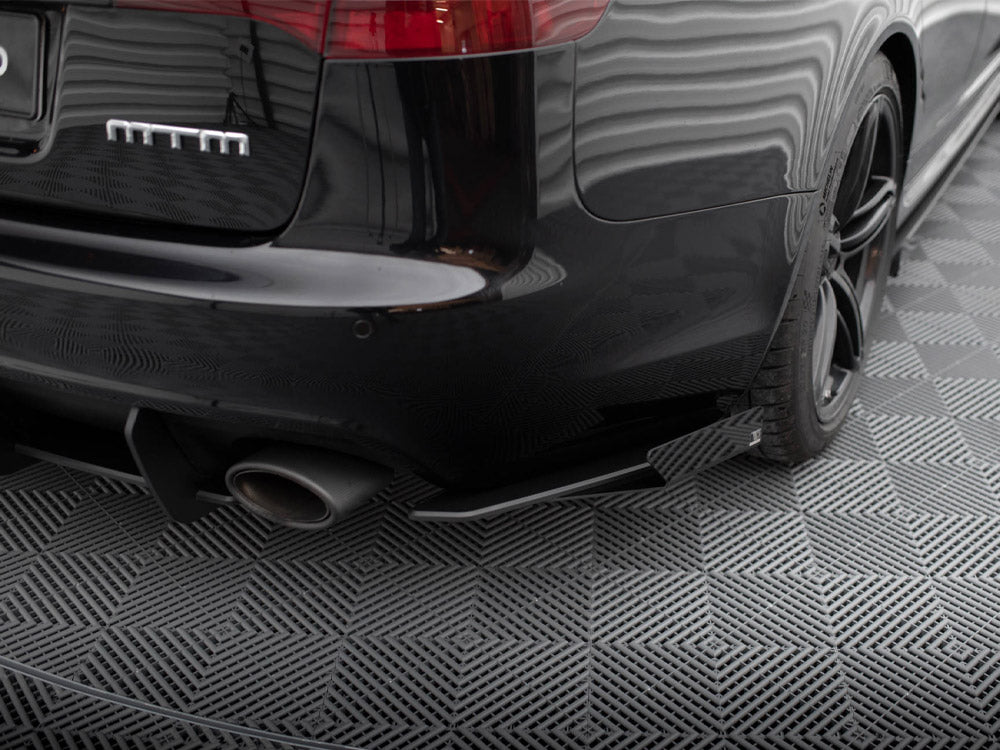 Maxton Design Street Pro Rear Side Splitters + Flaps Audi RS6 Avant C6