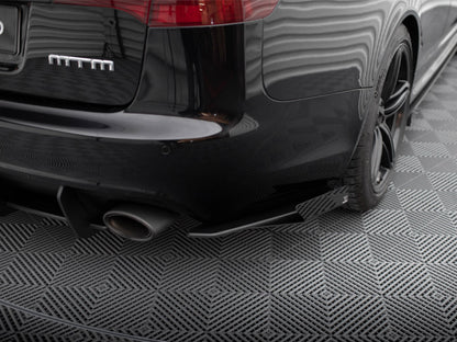 Maxton Design Street Pro Rear Side Splitters + Flaps Audi RS6 Avant C6