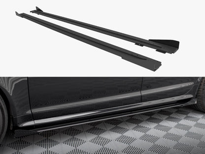 Maxton Design Street PRO Side Skirts Diffusers + Flaps Audi RS6 Avant C6