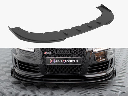 Maxton Design Street PRO Front Splitter + Flaps Audi RS6 Avant C6
