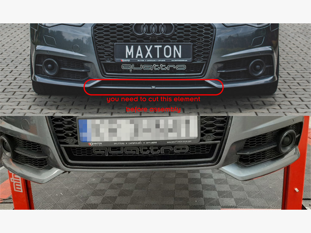 Maxton Design Front Splitter Audi A6 / A6 C7 S-Line / S6 C7 Facelift