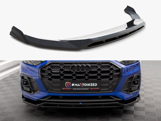 Maxton Design Front Splitter V.1 Audi SQ5 / Q5 S-Line SUV / Sportback Mk2 Facelift