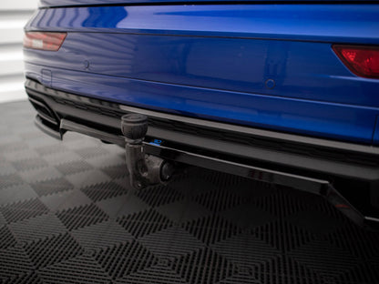 Maxton Design Central Rear Splitter (Vertical Bars) Audi Q5 S-Line SUV Mk2 Facelift