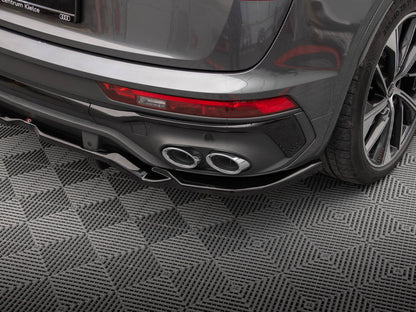 Maxton Design Rear Splitter (Vertical Bars) Audi SQ5 / Q5 S-Line Sportback Mk2 Facelift