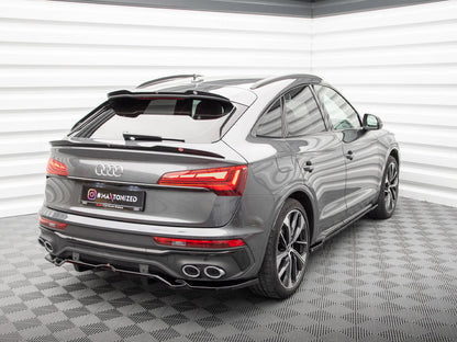 Maxton Design Lower Spoiler CAP Audi SQ5 / Q5 S-Line Sportback Mk2 Facelift