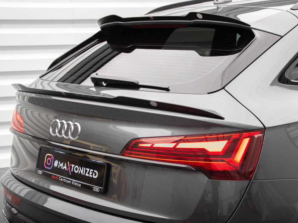 Maxton Design Lower Spoiler CAP Audi SQ5 / Q5 S-Line Sportback Mk2 Facelift
