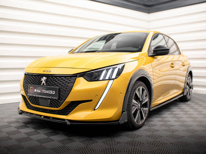 Maxton Design Front Splitter V.1 + Flaps Peugeot 208 GT Mk2