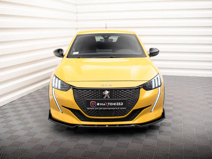 Maxton Design Front Splitter V.1 + Flaps Peugeot 208 GT Mk2