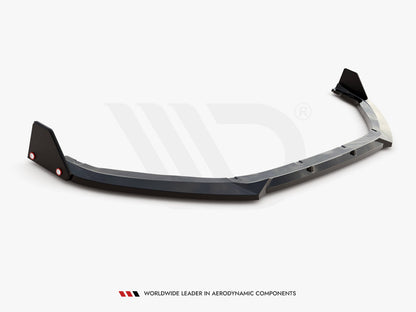 Maxton Design Front Splitter V.1 + Flaps Peugeot 208 GT Mk2