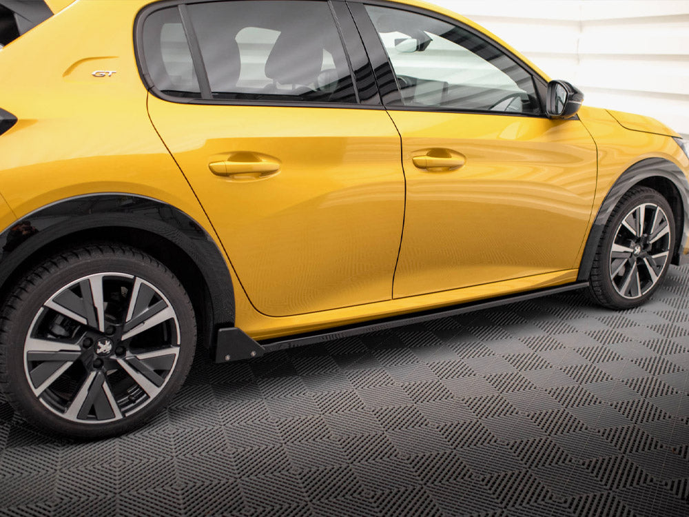 Maxton Design Side Skirt Diffusers + Flaps Peugeot 208 GT Mk2