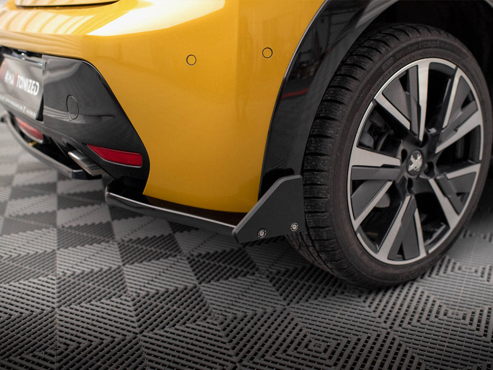 Maxton Design Rear Side Splitters V.1 + Flaps Peugeot 208 GT Mk2