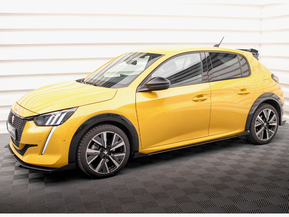 Maxton Design Street PRO Side Skirts Diffusers + Flaps Peugeot 208 GT Mk2