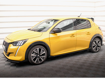 Maxton Design Street PRO Side Skirts Diffusers + Flaps Peugeot 208 GT Mk2