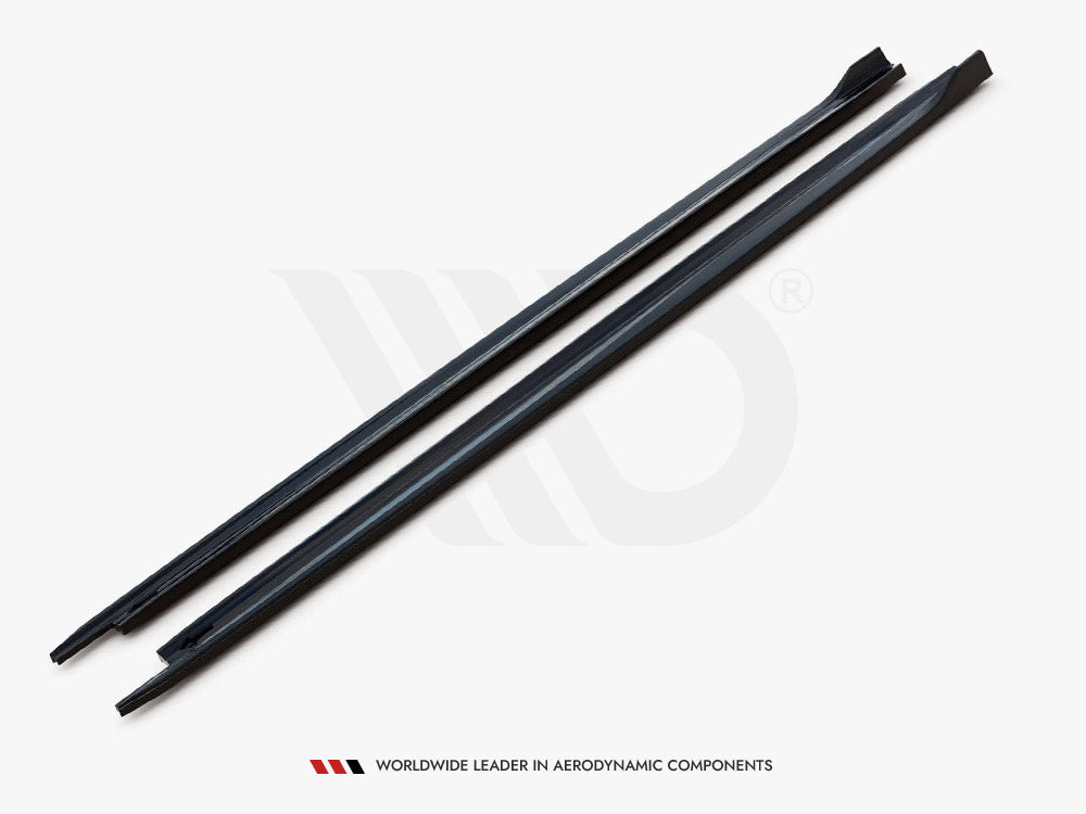 Maxton Design Side Skirts Diffusers V.1 Skoda Octavia Mk4 - Carbon Look