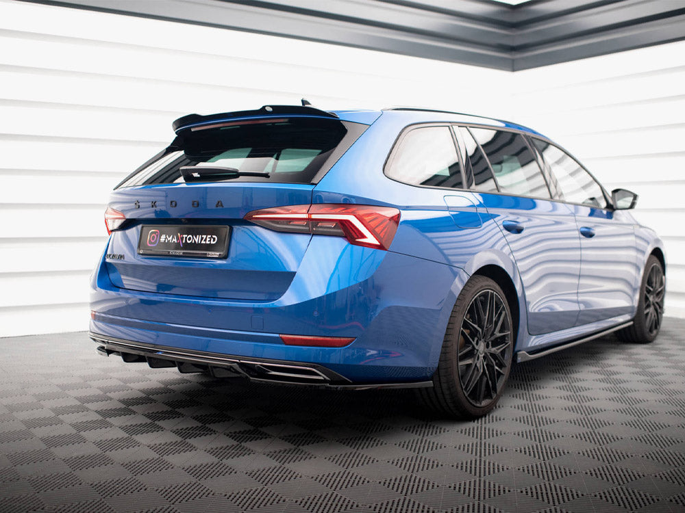 Maxton Design Rear Splitter (Vertical Bars) Skoda Octavia Sportline Mk4