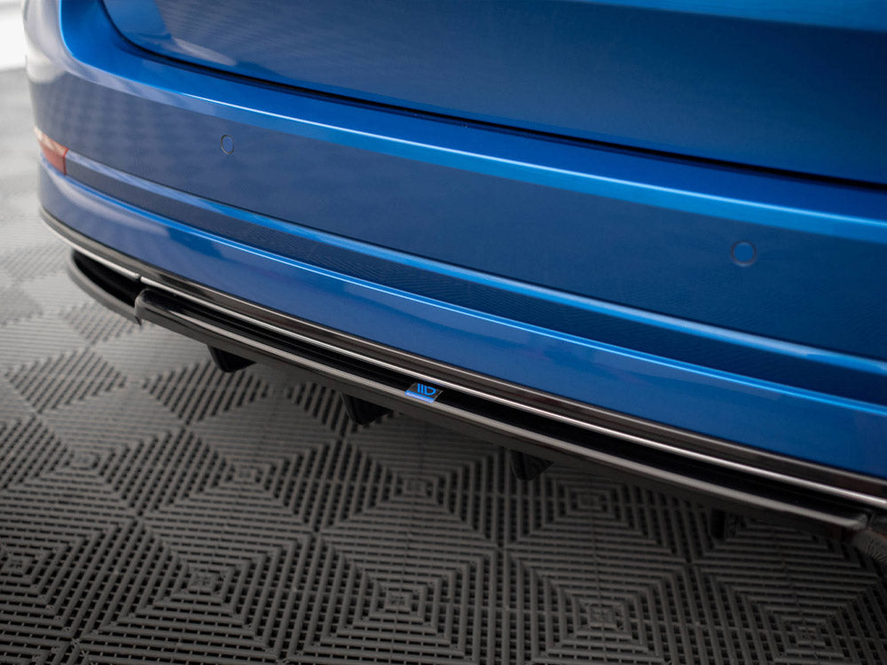 Maxton Design Rear Splitter (Vertical Bars) Skoda Octavia Sportline Mk4