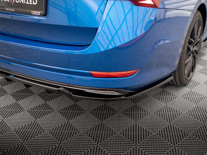 Maxton Design Rear Splitter (Vertical Bars) Skoda Octavia Sportline Mk4