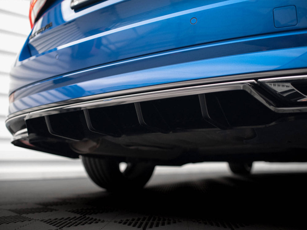 Maxton Design Rear Splitter (Vertical Bars) Skoda Octavia Sportline Mk4