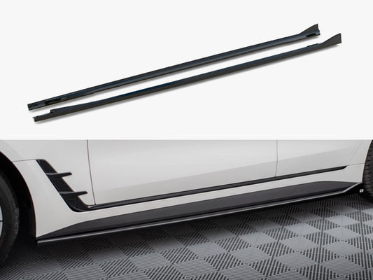 Maxton Design Side Skirts Diffusers V.1 BMW i4 M-Pack G26