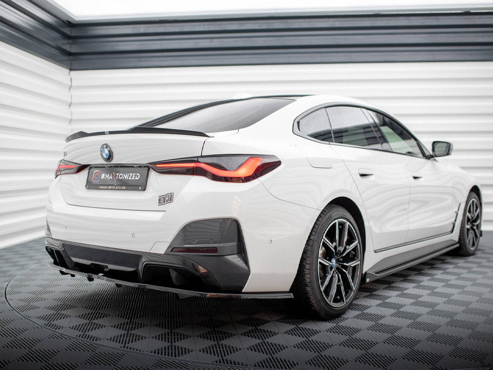 Maxton Design Central Rear Splitter (Vertical Bars) V.1 BMW i4 M-Pack G26