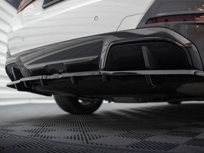 Maxton Design Central Rear Splitter (Vertical Bars) V.1 BMW i4 M-Pack G26