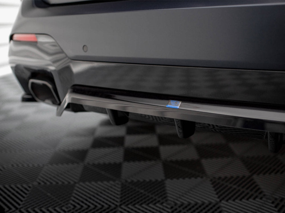 Maxton Design Rear Splitter (Vertical Bars) BMW X3 M-Pack G01 Facelift