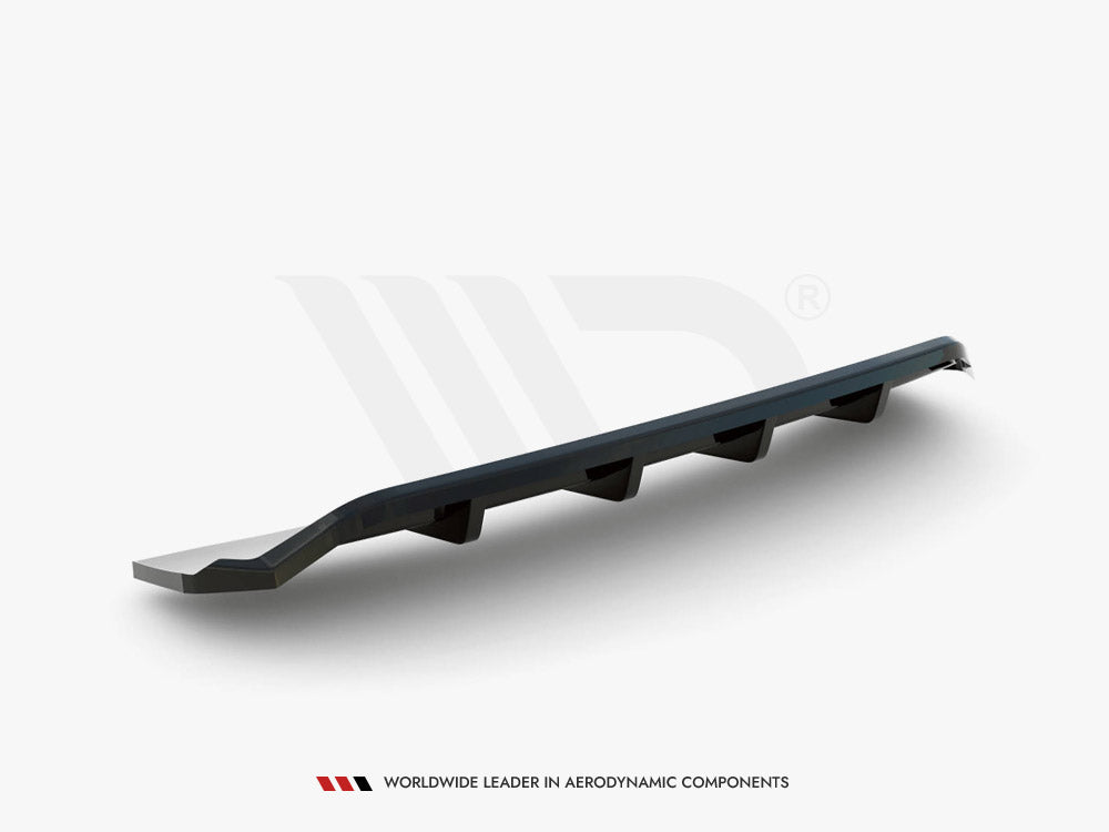 Maxton Design Central Rear Splitter (Vertical Bars) Audi A4 Competition B9