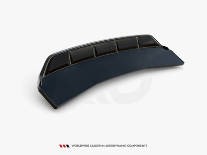 Maxton Design Central Rear Splitter (Vertical Bars) Audi A4 Competition B9