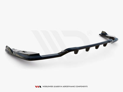 Maxton Design Central Rear Splitter (Vertical Bars) V.2 BMW X4 M40i G02