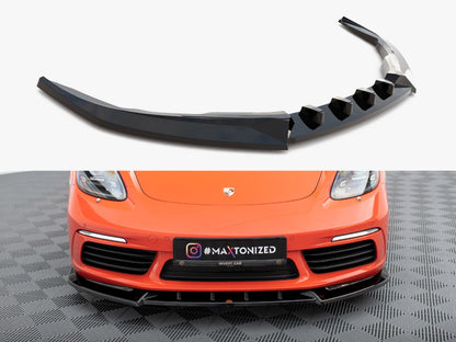 Maxton Design Front Splitter V.1 Porsche 718 Cayman 982c