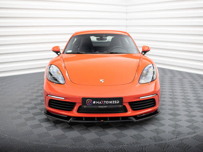 Maxton Design Front Splitter V.1 Porsche 718 Cayman 982c